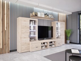 Luxara III. szekrénysor (Fehér Tölgy) modern