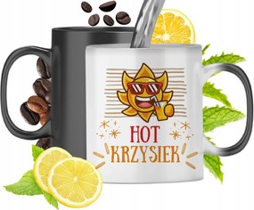 Mágikus bögre Kristófnak Fekete matt nyomott mintával 330ml