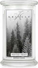 Winter Frost Kringle Candle nagy gyertya két kanóccal (624g)