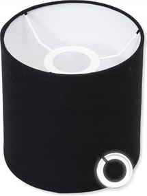 Lámpaernyő Fekete 15 15 cm E27 E14 lámpabúra