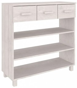 HAMAR fehér tömör fenyőfa tálalóasztal 90 x 35 x 90 cm