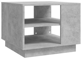 Betonszürke szerelt fa dohányzóasztal 55x55x43 cm