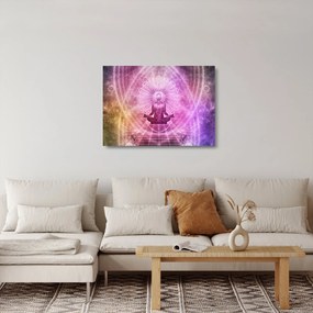 Meditáció képe (üvegen) (70x50 cm)