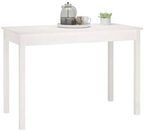 fehér tömör fenyőfa ebédlőasztal 110 x 55 x 75 cm