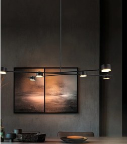 Fekete fém függőlámpa Coda – Trio Select