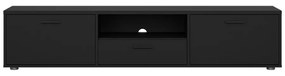 Fekete TV-állvány 177x38 cm Media – Tvilum
