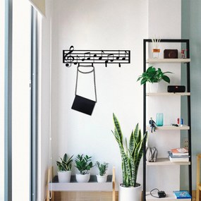 Fali Dekoráció  - Fém fali akasztó, Note