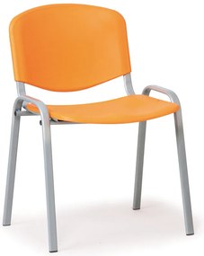 ISO műanyag szék - szürke lábak, narancssárga