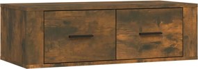 vidaXL füstös tölgy színű szerelt fa függő TV-szekrény 80 x 36 x 25 cm