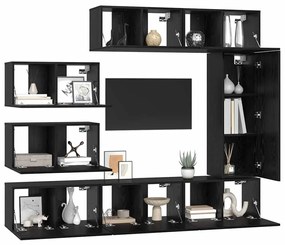 TV szekrény garnitúra 8 pcs Musta tammi 30.5 x 30 x 90 cm