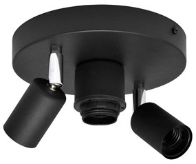 Spotlámpa CENTRO 3xE27/15W/230V fekete