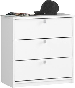 Cipősszekrény Mini 3 fehér polcos Akd