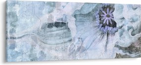 Kép - Virágos freskó téglafalon (120x50 cm)