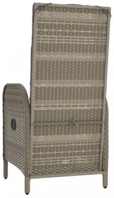 2 db szürke polyrattan kültéri szék