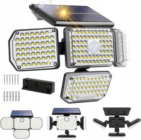 Napelemes Lámpa Led Szürkületi Mozgásérzékelő Halogén Napelemes Kültéri Fali Lámpa