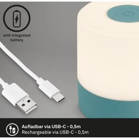 Briloner 7461010 - LED Dimmelhető Asztali lámpa tölthető LED/2W/5V IP44 kék