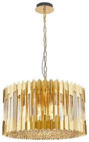 Csillár láncon RITZ 12xE14/40W/230V átm. 54 cm arany