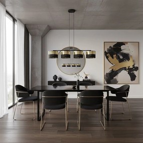 Emibig modern függeszték lux fekete arany emi1649/4