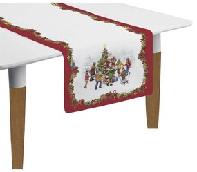 Karácsonyi asztali futó 45x140 cm Christmas Round Dance