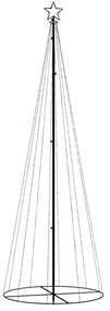 kúp alakú karácsonyfa 310 színes LED-del 100 x 300 cm