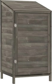 vidaXL antracitszürke tömör fenyőfa kerti fészer 55 x 52 x 112 cm