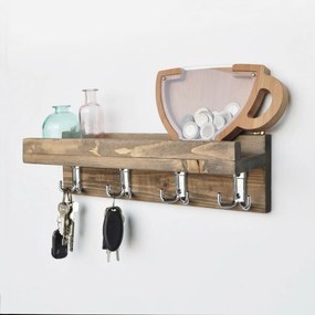Konyhai polc Rustic Walnut