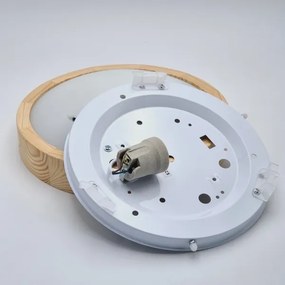 Mennyezeti lámpa NATURAL SLIM 1xE27/60W/230V ø 27 cm fenyő