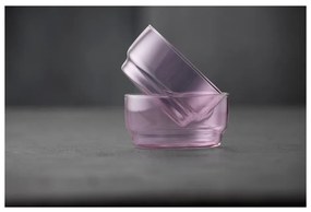 Rózsaszín üveg tálka szett 2 db-os 500 ml Torino – Lyngby Glas