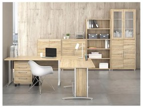 Natúr színű moduláris könyvespolc tölgyfa dekorral 89x113 cm Prima – Tvilum