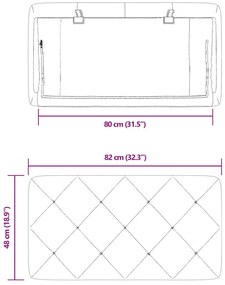 kék bársony fejtámla párna 80 cm