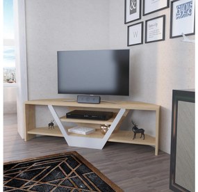 TV asztal/Szekrény Sarra (fehér + tölgy)  . 1102561