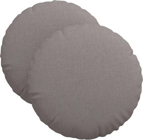 vidaXL Ülőpárnák 2 pcs Tópszínű Ø40 x 13 cm szövet