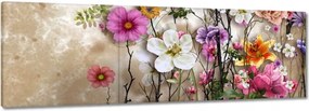 Vászonkép 90x30 Virág kompozíció Virág