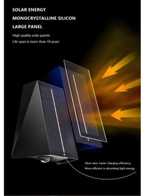 Immax 08490L - LED napelemes fali lámpa szenzorral LED/2W/5V IP54