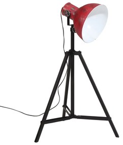 kopott piros állólámpa 25 W 25x25x90/160 cm E27