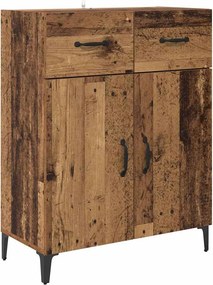 vidaXL Széf fiókkal Öreg fa 69,5 x 34 x 90 cm Faanyag