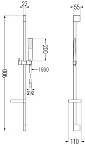 Mexen - DS72 zuhanygarnitúra, fekete, 785724583-70