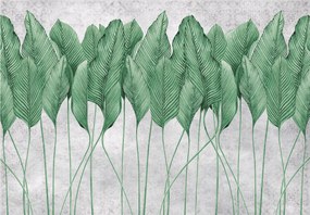 Flizelin fotótapéta Zöld levelek Perspektíva Természet ritmusa 200x140 +ragasztó