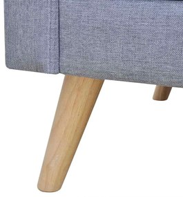 világosszürke 3 személyes szövet kanapé