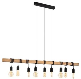 Eglo 182429 - TOWNSHEND kábeles csillár 9xE27/60W/230V