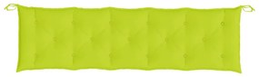 2 db élénkzöld oxford szövet kerti padpárna 180 x 50 x 7 cm