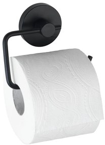 WENKO 24738100-WC-papírtartó VACUUM-LOC RUND SCHW 13,5x10,5 cm fekete