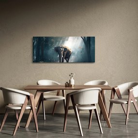Elefánt a dzsungelben képe (120x50 cm)