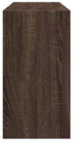 barna tölgy színű szerelt fa mosdószekrény 90 x 29 x 55 cm