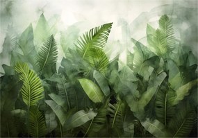 Flizelin fotótapéta Zöld trópusi erdő páfrány banán 200x140 +ragasztó