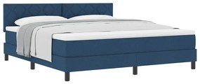 Boxspring ágy matraccal matracmal Kék 180 x 200 cm szövet