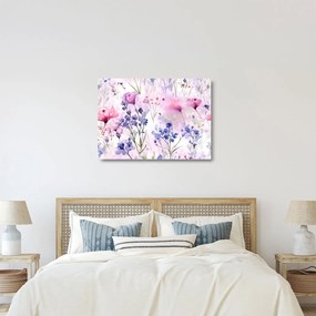 Üveg kép - Akvarell rét (70x50 cm)