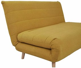 Mustársárga kinyitható kanapé SPIKE II