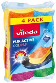 Vileda PUR active Colors szivacs 3+1 ks