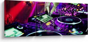 Kép - DJ (órával) (90x30 cm)